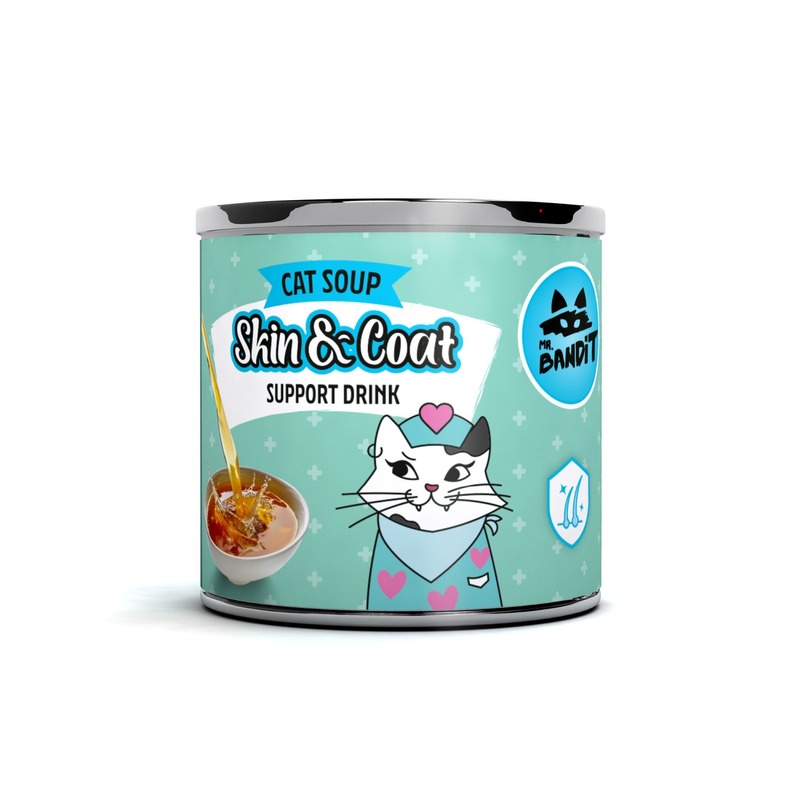 Mr.Bandit Cat Soup Skin & Coat kaķu dzēriens ar vistu un tunci 95 ml